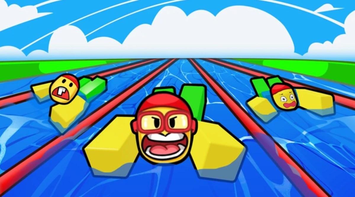 Aqua Racer codes - roblox characters swimming in a pool