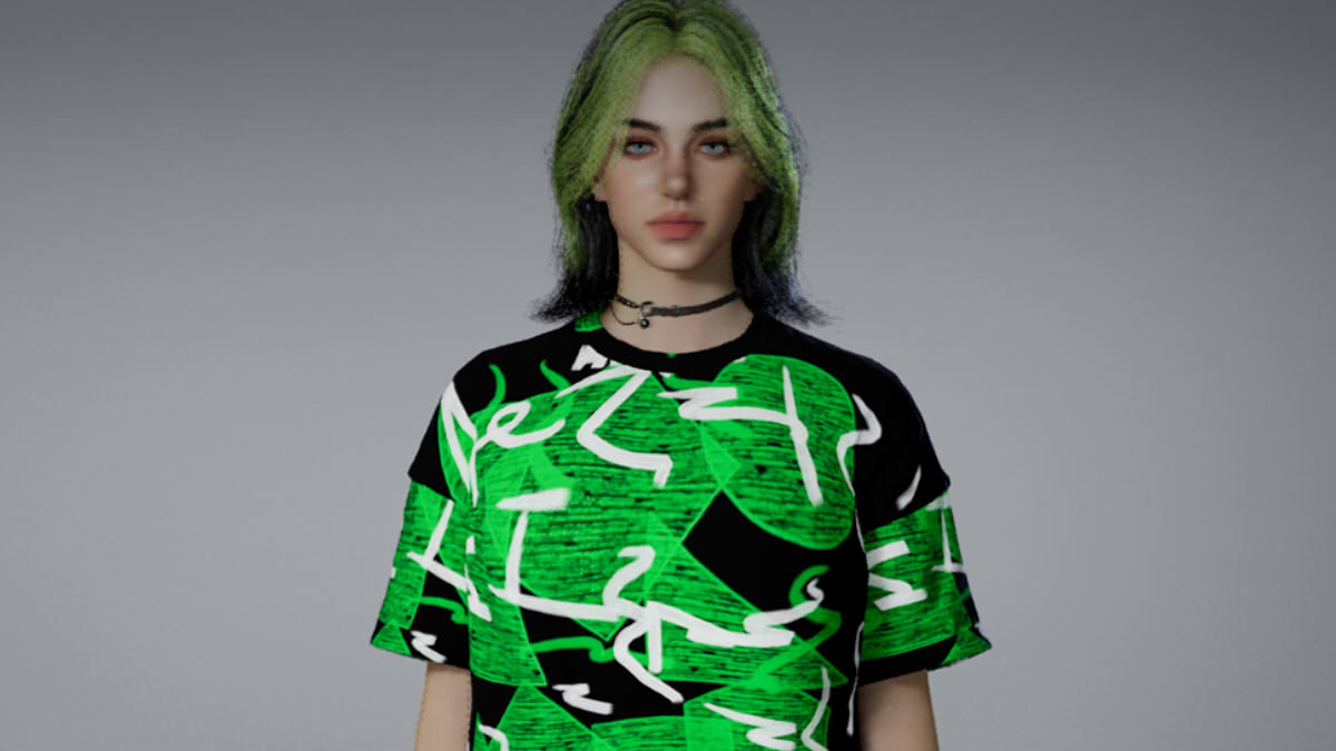 Custom Billie EIlish Zoi in InZOI