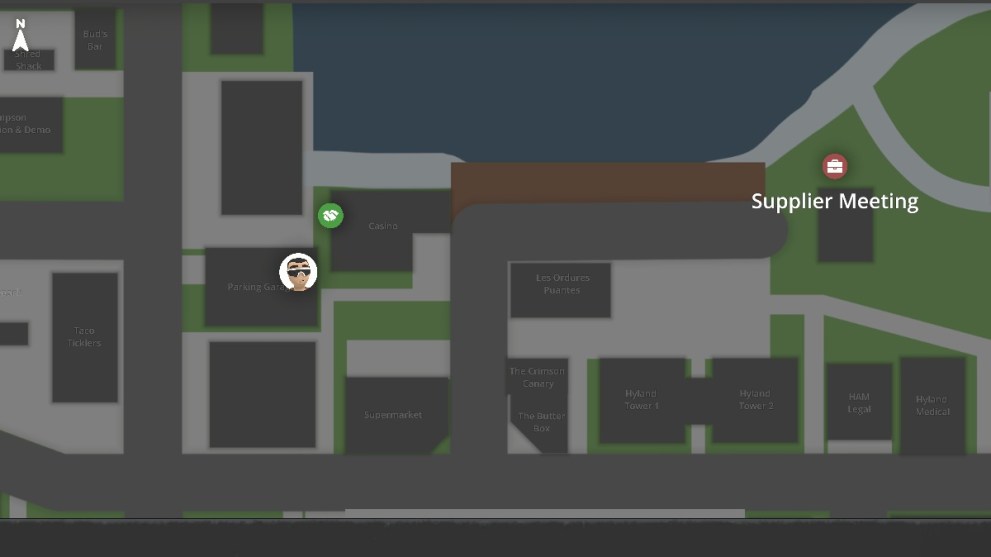 Schedule 1 map mayor's house location with supplier meeting