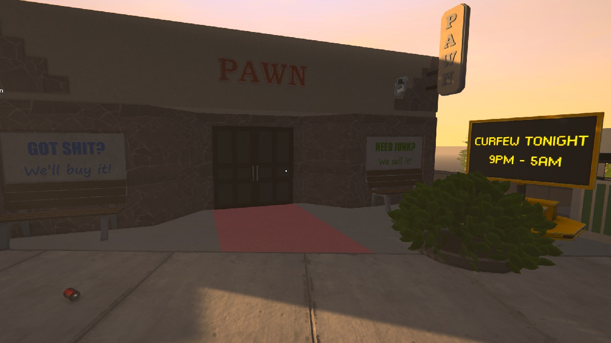 Schedule 1 pawn shop to sell items